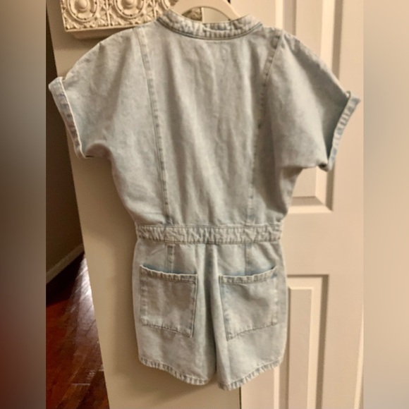 Mango Light Blue Denim Women's Overalls NWT - S - Picture 6 of 9